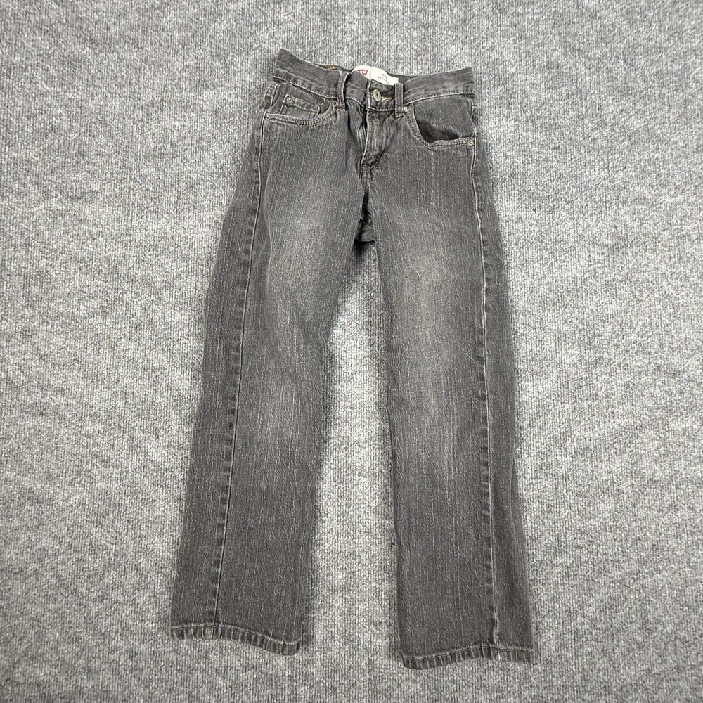 Levis 550 Jeans Boys 10 Slim Gray Relaxed Fit Tapered Denim 23x25 Casual Pants